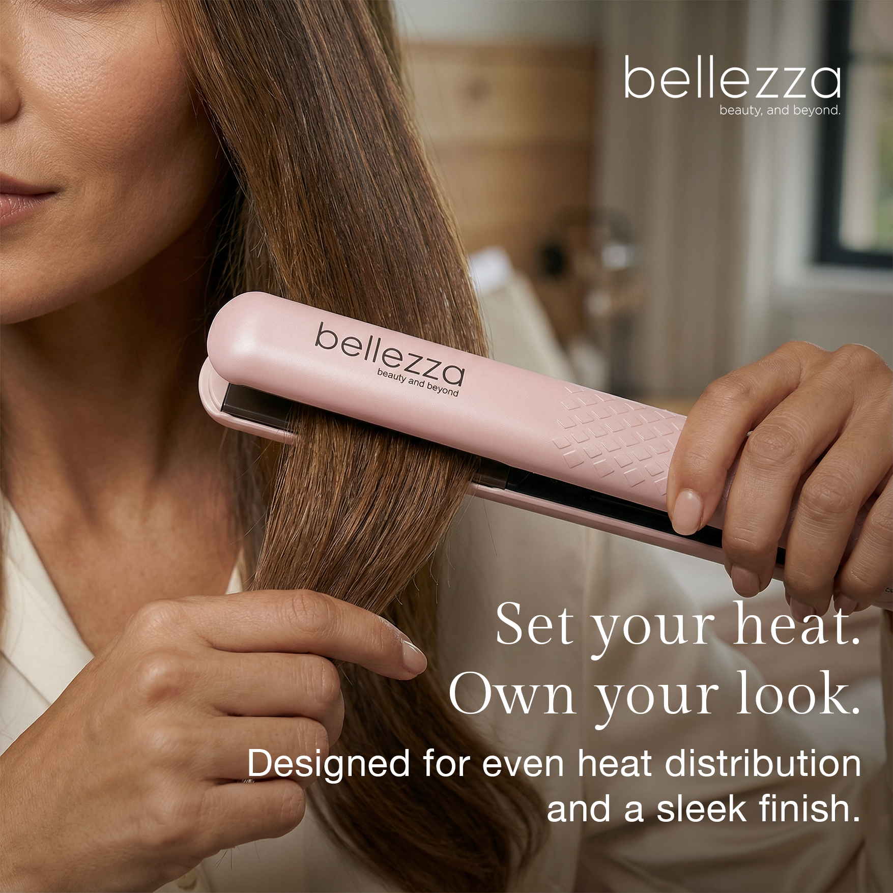 Lux Beauty | 1.25" Solid Ceramic Ionic & Far-Infrared Technology Flat Iron