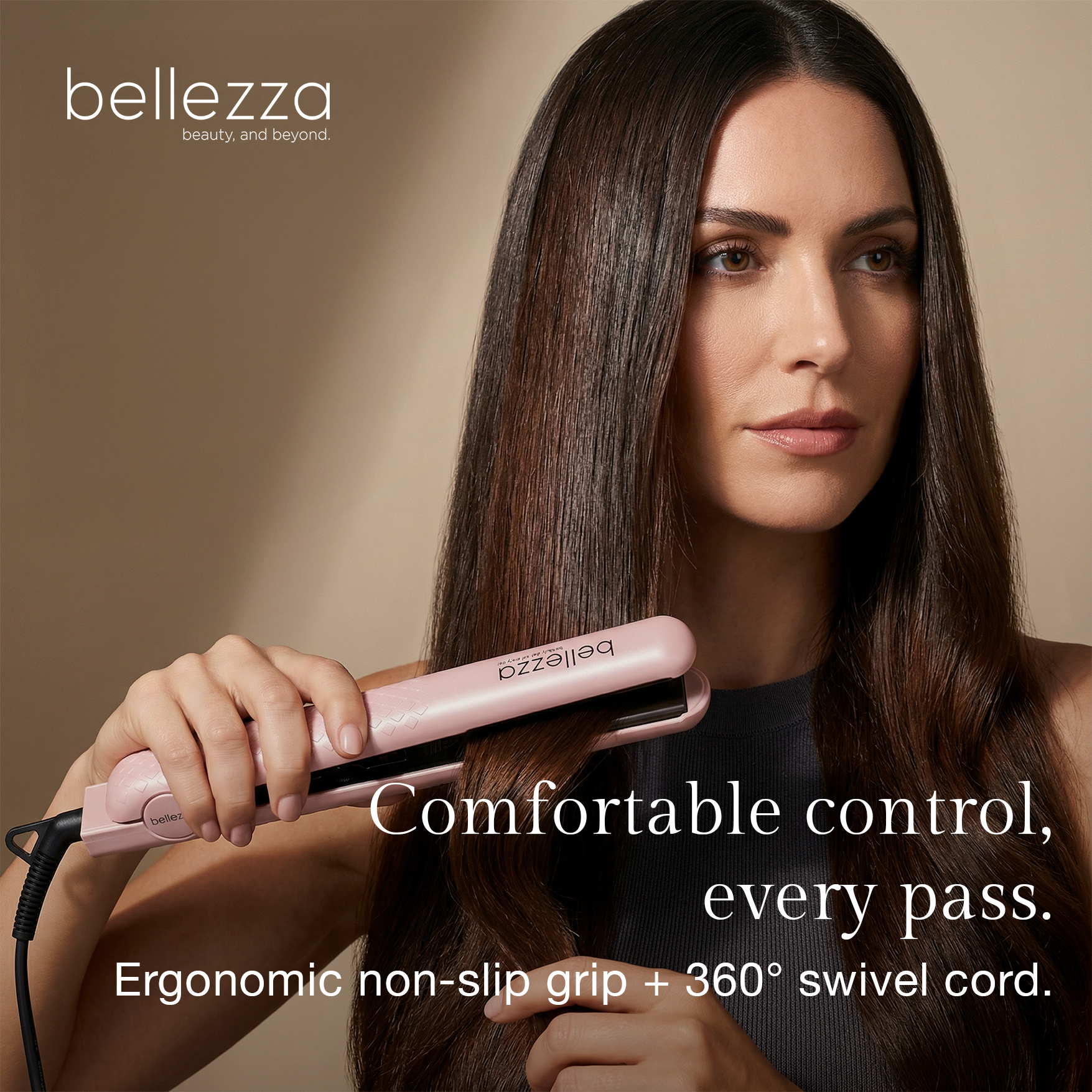 Lux Beauty | 1.25" Solid Ceramic Ionic & Far-Infrared Technology Flat Iron