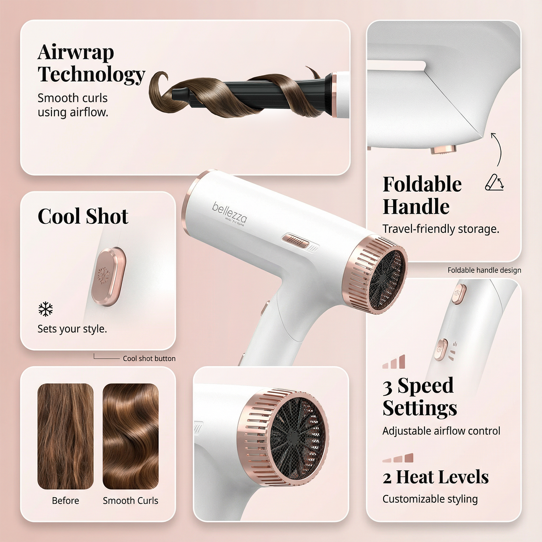 Sleek Fold | Foldable Travel Dryer