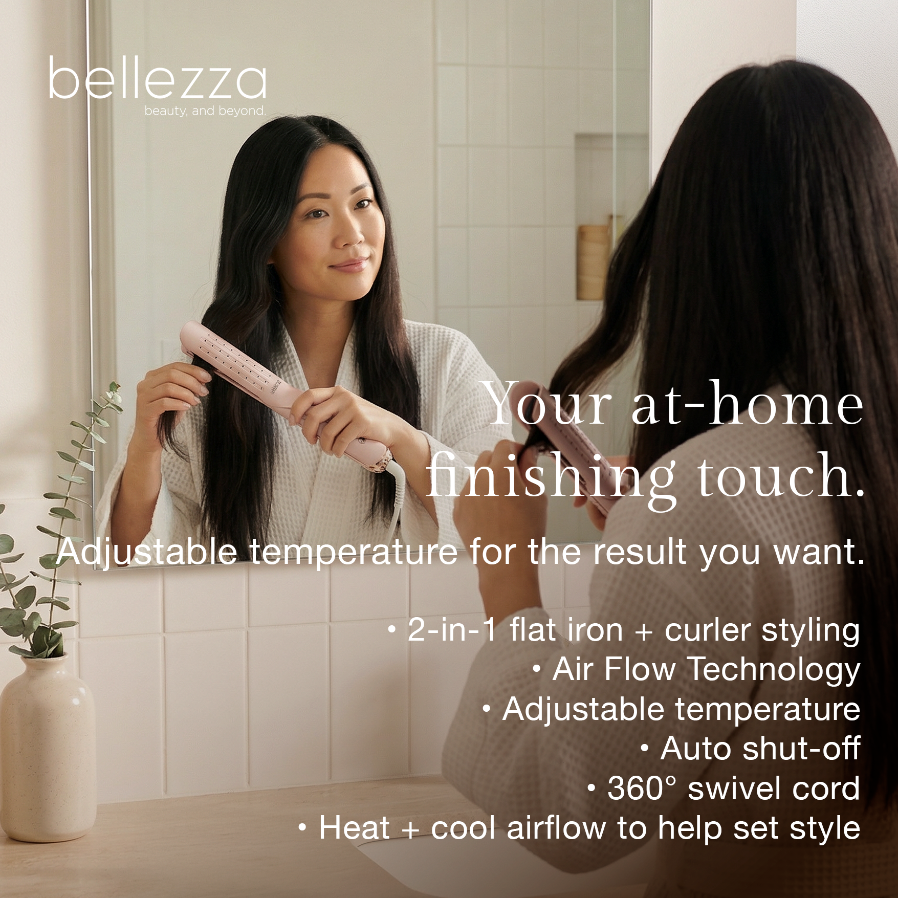 AirGlider | 2-in-1 Cool Air Flat Iron/Curler
