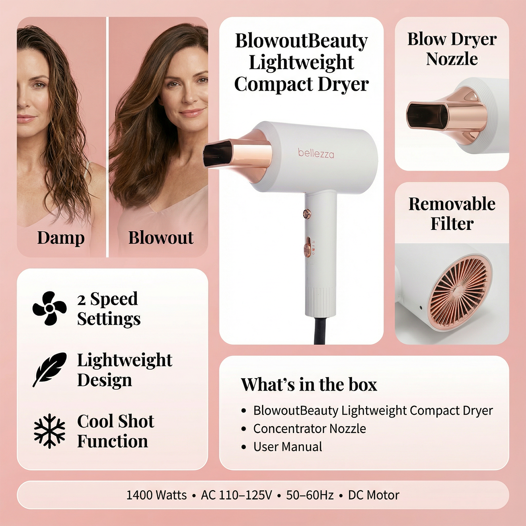 BlowoutBeauty | Lightweight Compact Dryer