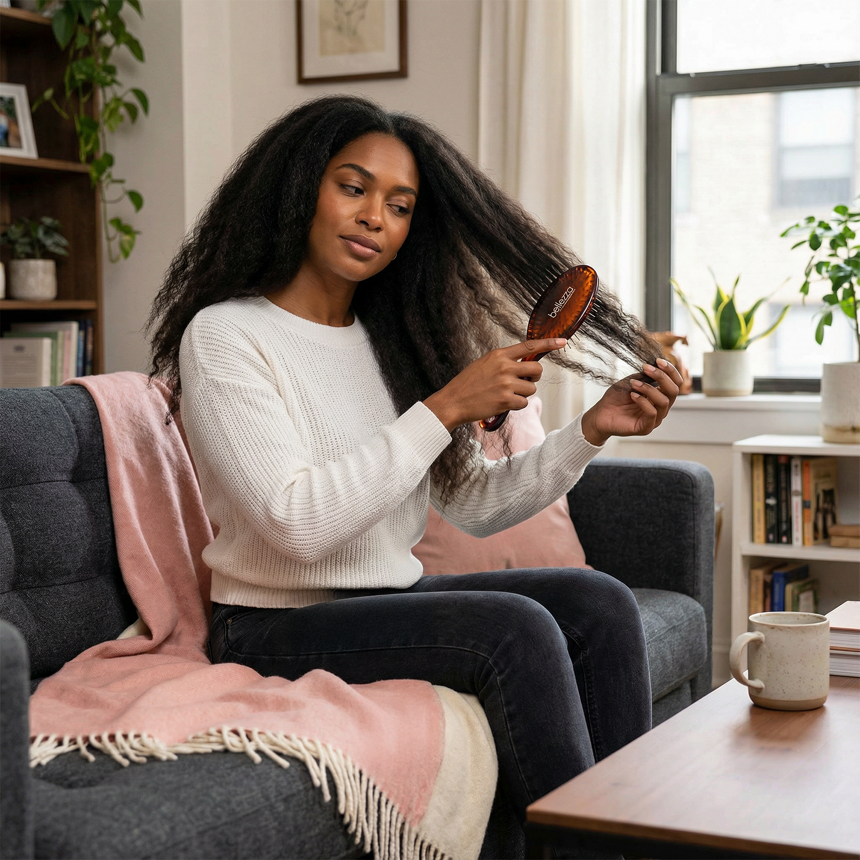 2.4” Detangling Brush | Compact Paddle Brush