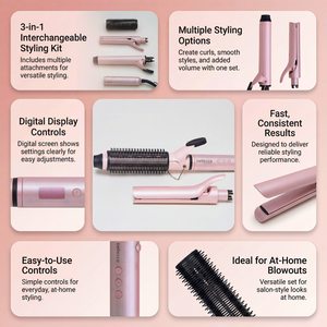 3in1 Multi Styler Set with Digital Display